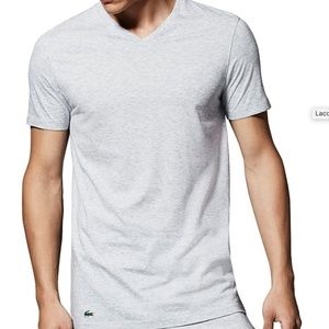 Lacoste Cotton V-Neck Tee, Pack of Tee, Pack of 3